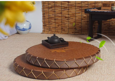 Handmade Straw Meditation Cushion