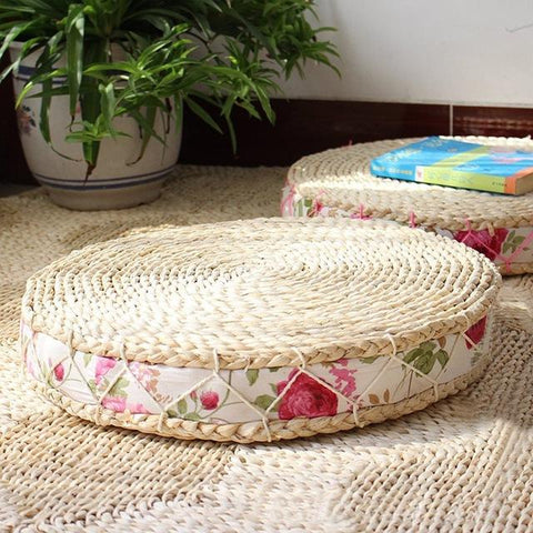 Straw Meditation Cushion