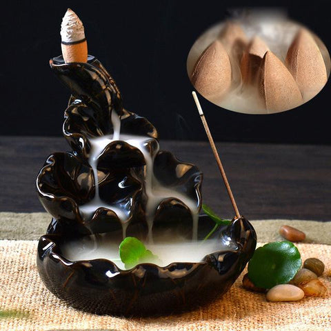 Lotus Pond Bullet Tower Incense Burner